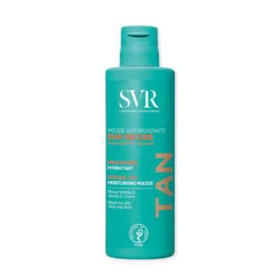 7597856 SVR Sun Secure Mousse Autobronzeadora 150ml | Bronzeado Natural sem Sol | Seguro para Grávidas e Pele Sensível