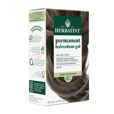 Herbatint 6D Louro Escuro Dourado | Reflexos Dourados Mel | Coloração Sem Amoníaco