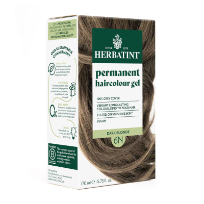 Herbatint 6D Louro Escuro | Reflexos Dourados | Coloração Sem Amoníaco