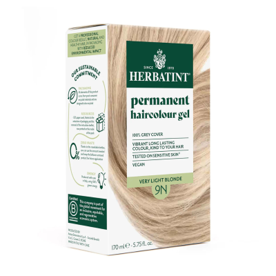 Herbatint 9N Louro Muito Claro | Base p/ Tons Platinados | 100% Cobertura Brancos Sem Amoníaco