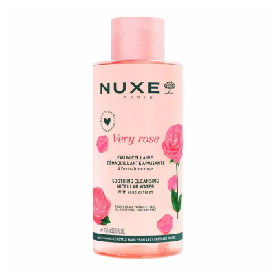 7605766 Nuxe Very Rose Água Micelar Desmaquilhante Calmante 750ml | Fragrância Rosas | Suave e sem Ressecar