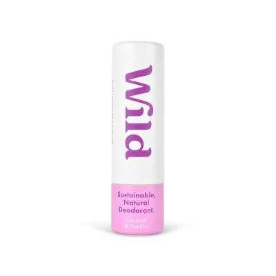 5065003990180 Wild Desodorizante Natural Mini Coco & Baunilha 16g | Embalagem Compostável | Proteção Eficaz