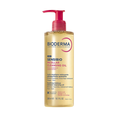 Bioderma Sensibio Óleo de Limpeza Micelar 300ml | Remove 98% Maquilhagem à Prova de Água