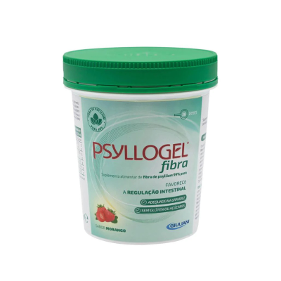 7275651 Psyllogel Fibra Morango 170g | Fibra de Psílio para Intestino | Regulação Suave | Sem Glúten | Sabor Morango