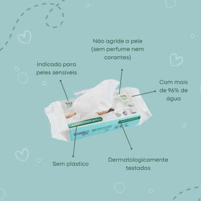 Bambo Nature Pack Económico Toalhitas 12+2 | Farmácia d'Arrábida