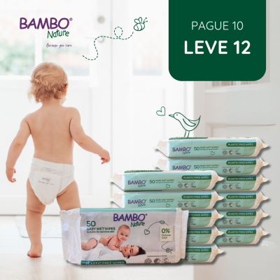 Bambo Nature Pack Económico Toalhitas 10+2 | Farmácia d'Arrábida
