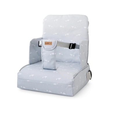 Saro Cadeira Portátil 2 em 1 - Padrão Polar Cinza | Cadeira de Alimentação para Bebé + Bolso