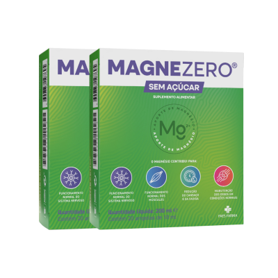 7581389 Magnezero Pack 2x20 Ampolas | Suplemento Magnésio Bebível | Reduz Cansaço e Fadiga | Apoia Músculos e Sistema Nervoso