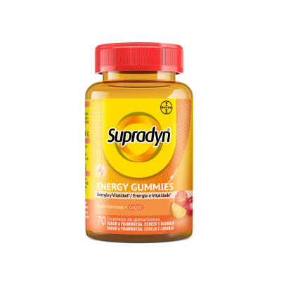 7541466 Supradyn Energy Gummies 70 Gomas | Multivitamínico Energético | Sabor Fruta | Para Adultos e Adolescentes +12