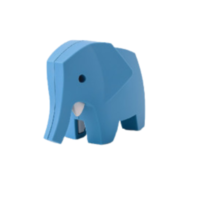 6971018971580 Halftoys Construção Magnética Elefante | Brinquedo Educativo Anatomia Animal | 3+ Anos