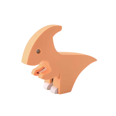 Halftoys Construção Magnética Parassauro | Brinquedo Educativo Anatomia Animal | 3+ Anos