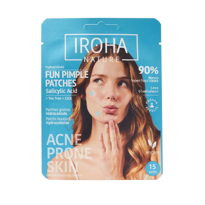 8436036436902 Iroha Acne Prone Skin Fun Patches Emoji Microdardos 15ud | Tratamento Rápido