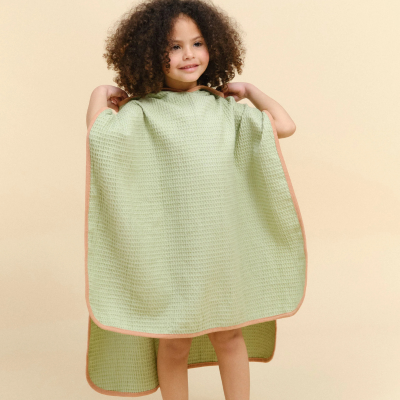 Molis&Co Poncho Toalha com Capuz Green Splash 5-6A | Farmácia d'Arrábida