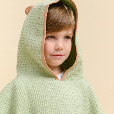 Molis&Co Poncho Toalha com Capuz Green Splash 1-2A | Farmácia d'Arrábida