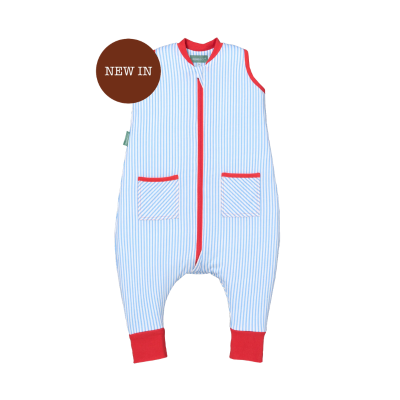 8436579287009 Molis&Co Macacão de Dormir sem Manga Sailor Blue +1Ano TOG 1 | Saco de Dormir com Meia Removível para Meia Estação