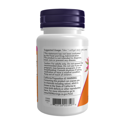 NOW Vitamin A & D 100 Softgels  | Farmácia d'Arrábida