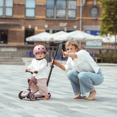 9120133000690 Scoot and Ride Highwaykick 1 Push&Go Trotinete Amora | 1-3 Anos | Com Pega Empurrar Adulto