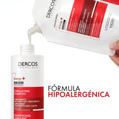 Dercos Estimulante Champô 400ml + Refill 400ml | Farmácia d'Arrábida