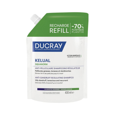 7550095 Ducray Kelual Squanorm Champô Caspa Oleosa Recarga 400ml