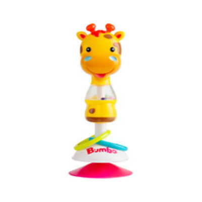 Bumbo Brinquedo com Ventosa Gwen a Girafa 3m+ | Estimulação Sensorial | Livre de BPA