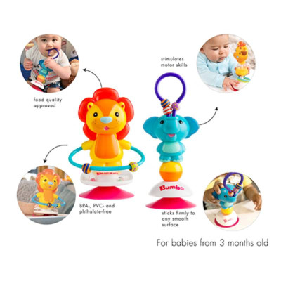 Bumbo Roca com Ventosa Hildi o Hipopotamo 3m+ | Farmácia d'Arrábida