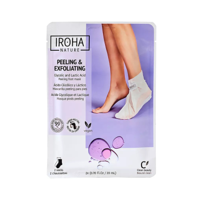 8436036430474 Iroha 2 Meias Peeling e Esfoliantes Pés | Pés macios, lisos e renovados
