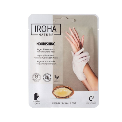 Iroha 2 Luvas Máscara Nutritivas para Mãos | Argan & Macadâmia