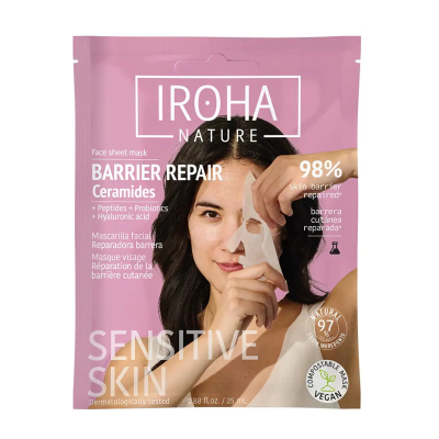 Iroha Repair Barrier Máscara Facial Pele Sensível | Restaura, hidrata e protege