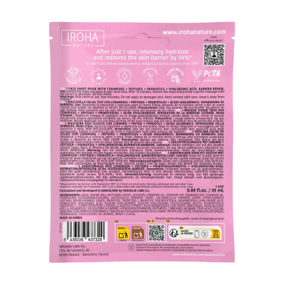 Iroha Repair Barrier Máscara Facial Pele Sensível | Farmácia d'Arrábida