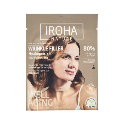 8436036435783 Iroha Wrinkle Filler Anti-Age Máscara Facial e Pescoço