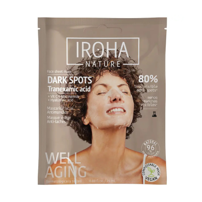 8436036437336 Iroha Dark Spots Máscara Facial | Clareia manchas e uniformiza o tom