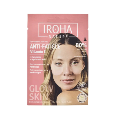 Iroha Glow Skin Patches para Olhos Vitamina C Anti-Fadiga | 2 Unidades