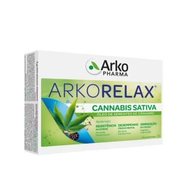7095919 Arkorelax Cannabis Sativa 30 Comprimidos | Stress e Cansaço