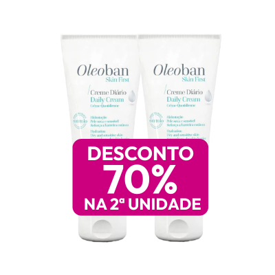 7425132 Oleoban Pack  Creme Diário Hidratante 2x200g | 70% Desconto 2ªUnidade | Pele Sensível e Atópica