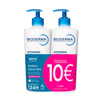 7549121 Bioderma Atoderm Creme Ultra Hidratante 2x500ml Preço Especial | 2ªUnidade Apenas 10€
