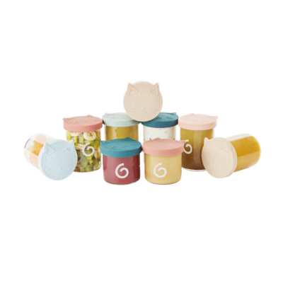 3661276178878  Babymoov Isy Bowls Recipientes Vidro 6x250ml + 3x120ml