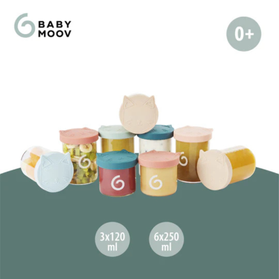 Babymoov Icy Bowls 6x250ml + 3x120ml Vidro | Farmácia d'Arrábida