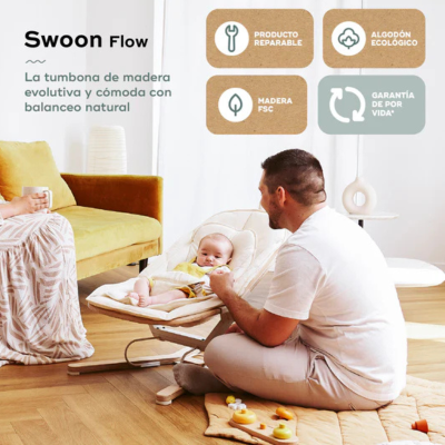 Babymoov Swoon Flow Espreguiçadeira Baloiço | Farmácia d'Arrábida