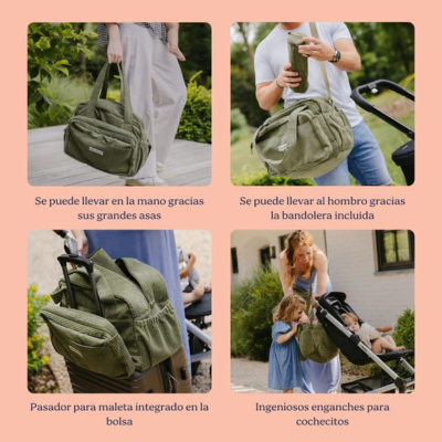 Doomoo Saco Maternidade e Muda Bebé Fluffy Verde | Farmácia d'Arrábida