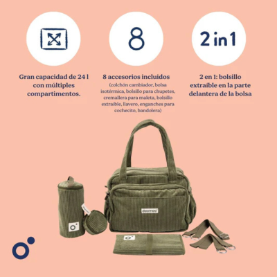 Doomoo Saco Maternidade e Muda Bebé Fluffy Bege | Farmácia d'Arrábida