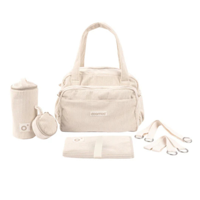5400653011203 Doomoo Saco Maternidade e Muda Bebé Fluffy Bege | 8 acessórios incluídos