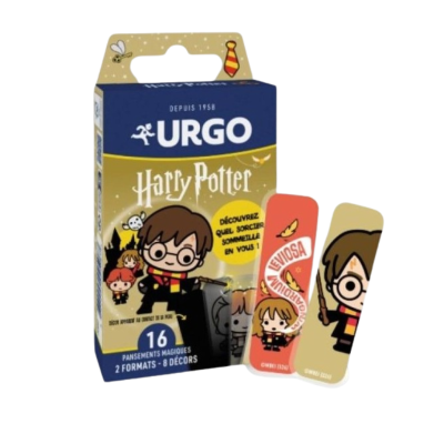 7584938 Urgo Pensos Mágicos Harry Potter | 16 Unidades 2 Tamanhos | Divertidos e Transpiráveis