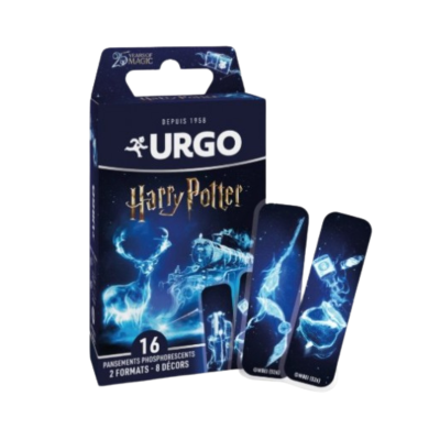 Urgo Pensos Fosforescente 7584946 Harry Potter | 16 Unidades 2 Tamanhos | Brilham no Escuro