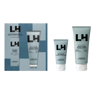 Lierac Homme Coffret Dia do Pai | Gel Hidratante Energizante 50ml + Gel Duche 200ml