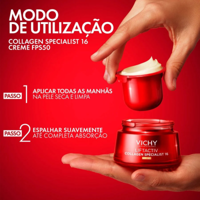Vichy Creme Anti-Idade Liftactiv Collagen Specialist16 FPS50 50ml | Farmácia d'Arrábida