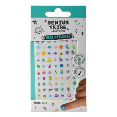 8412122140205 Beter Genius Tribe Adesivos de Unhas | 120 Desenhos | Fácil Aplicação e Remoção