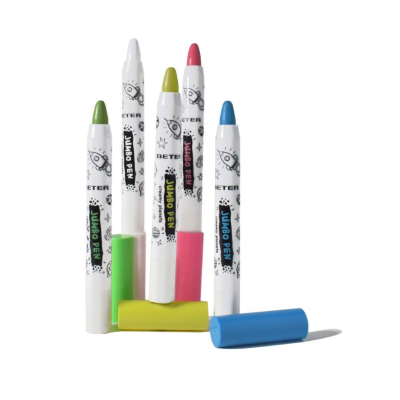 Beter Genius Tribe Lápis de Pintura Facial e Corporal | 5 Cores Jumbo | Recomendado +5 Anos