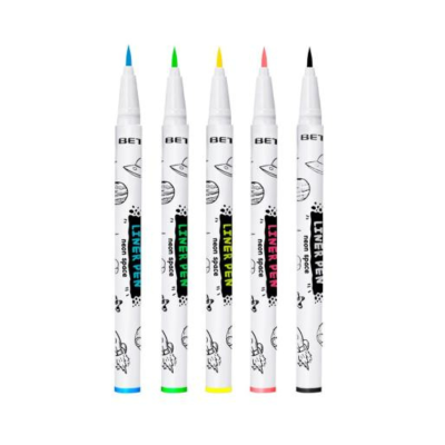 8412122140106 Beter Genius Tribe Pack Eyeliner Facial | 5 Cores Brilhantes com Ponta Fina