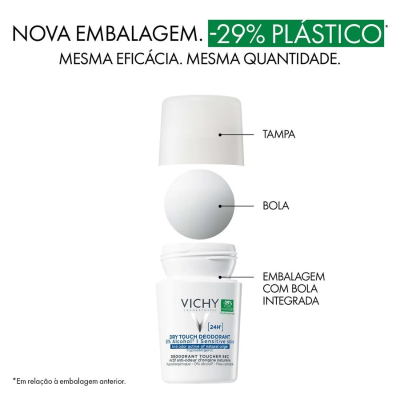 Vichy Pack Desodorizante Roll-On 24H Toque Seco 2x50ml | Farmácia d'Arrábida