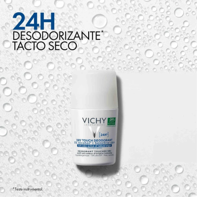 Vichy Pack Desodorizante Roll-On 24H Toque Seco 2x50ml | Farmácia d'Arrábida